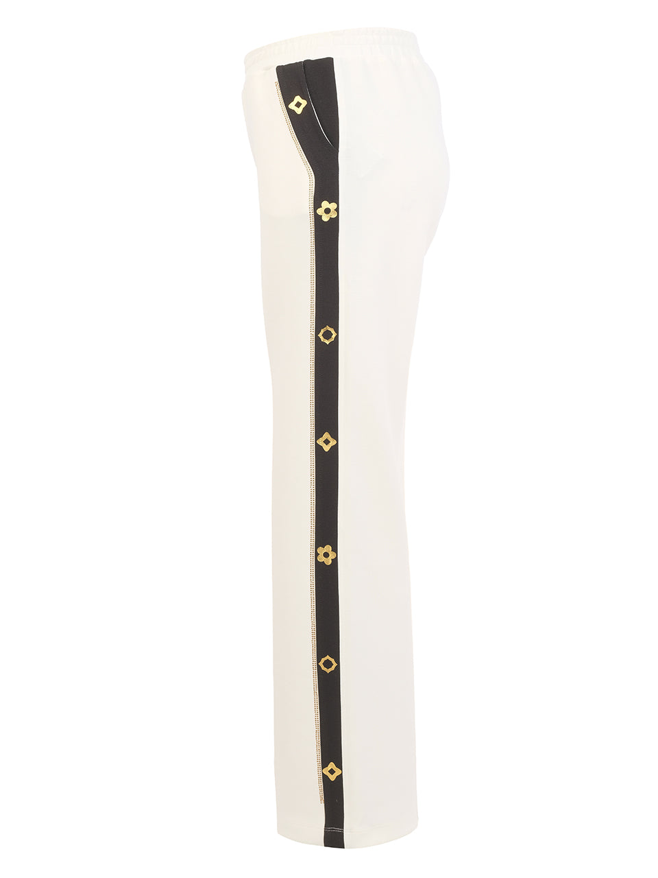 White Side Stripe Trousers - 56151