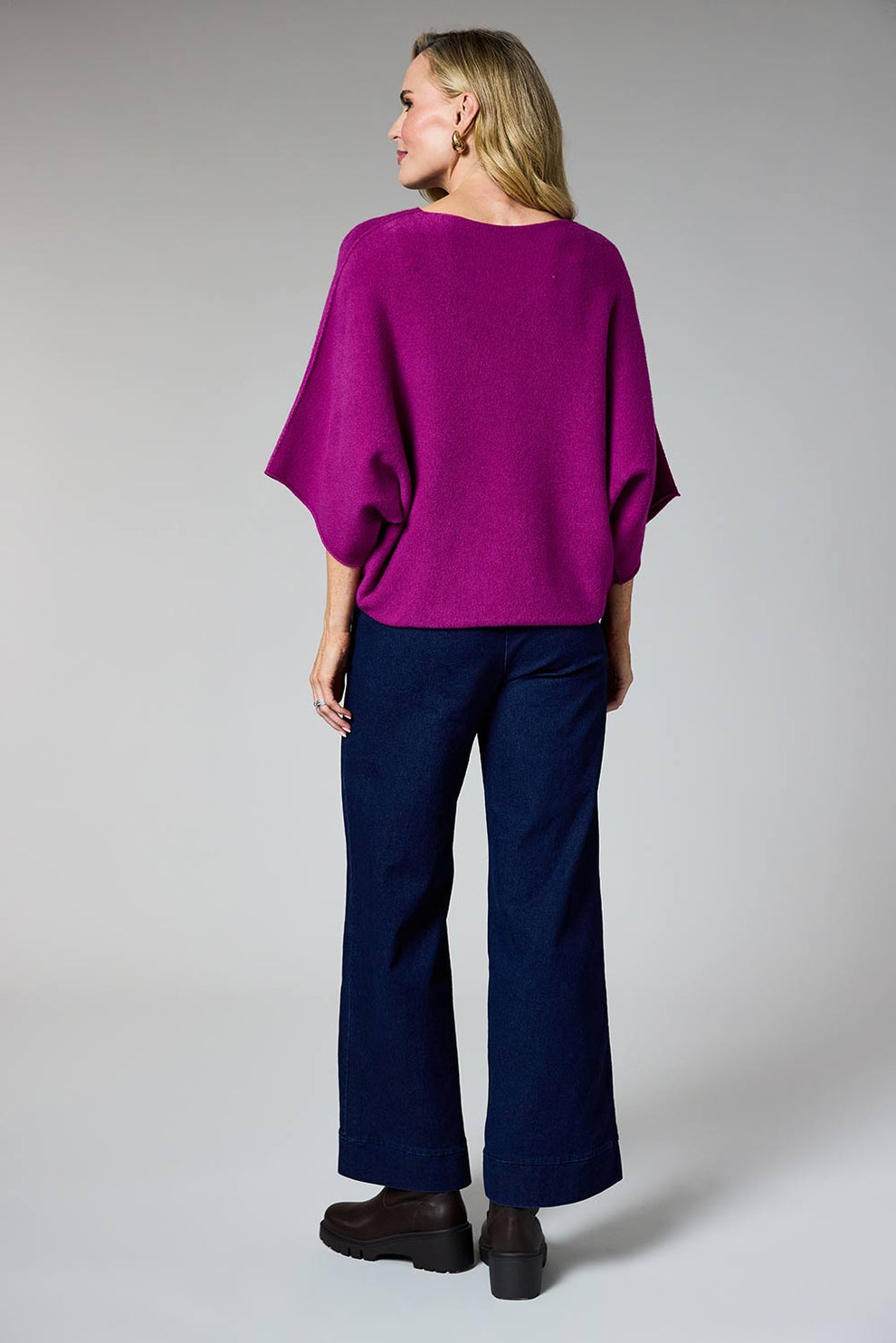Magenta Batwing Knit - 57702