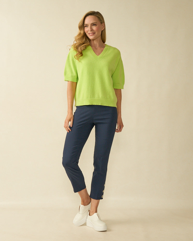 Lime Short Sleeve Knit - 57714