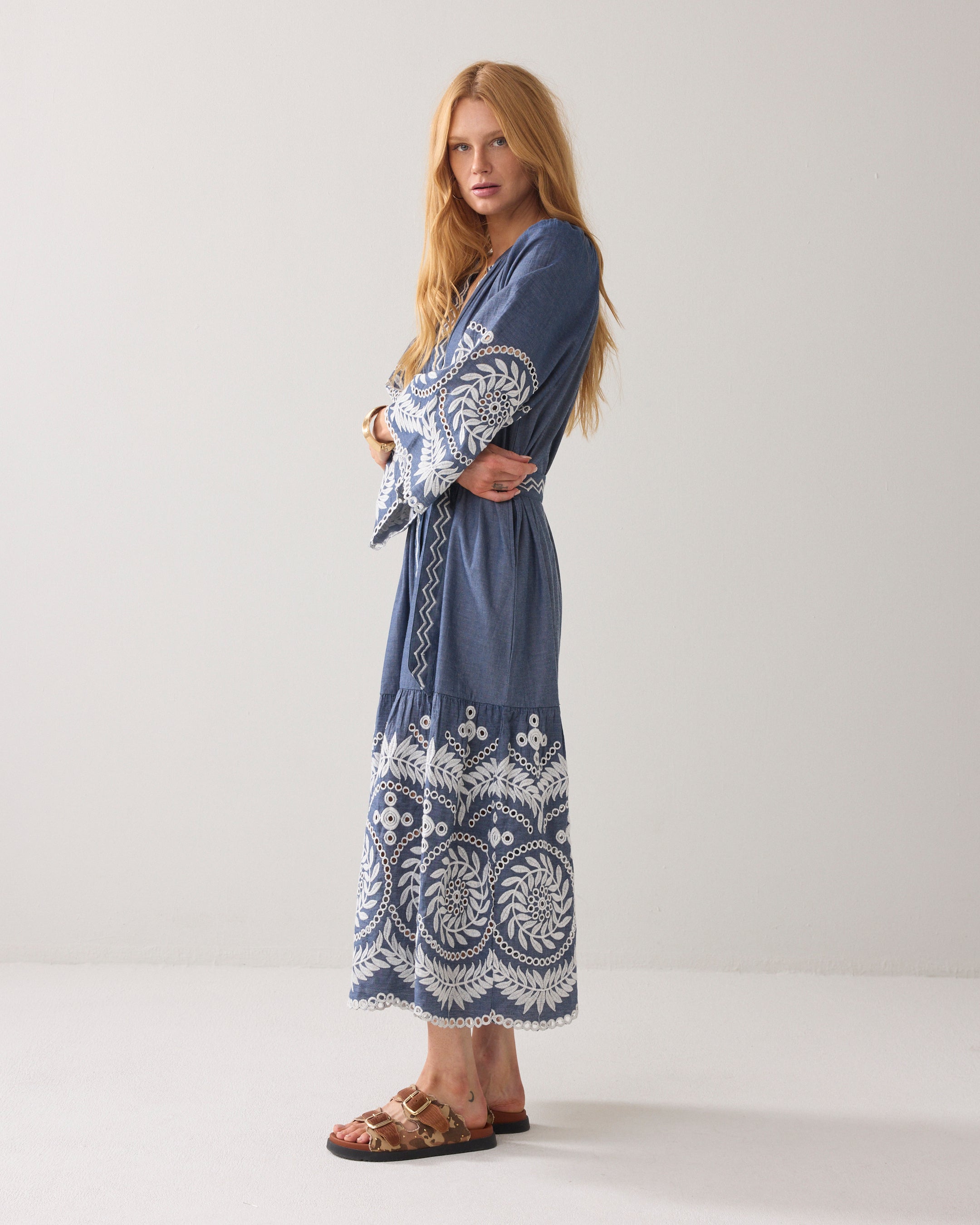 Indigo Chambray Dress - 5S1639