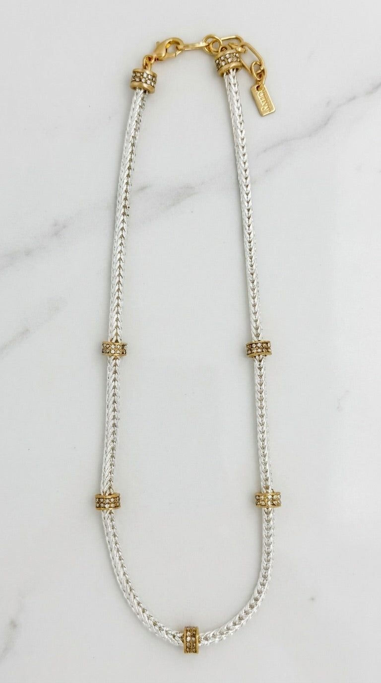 Short Silver Chain Necklace - 611