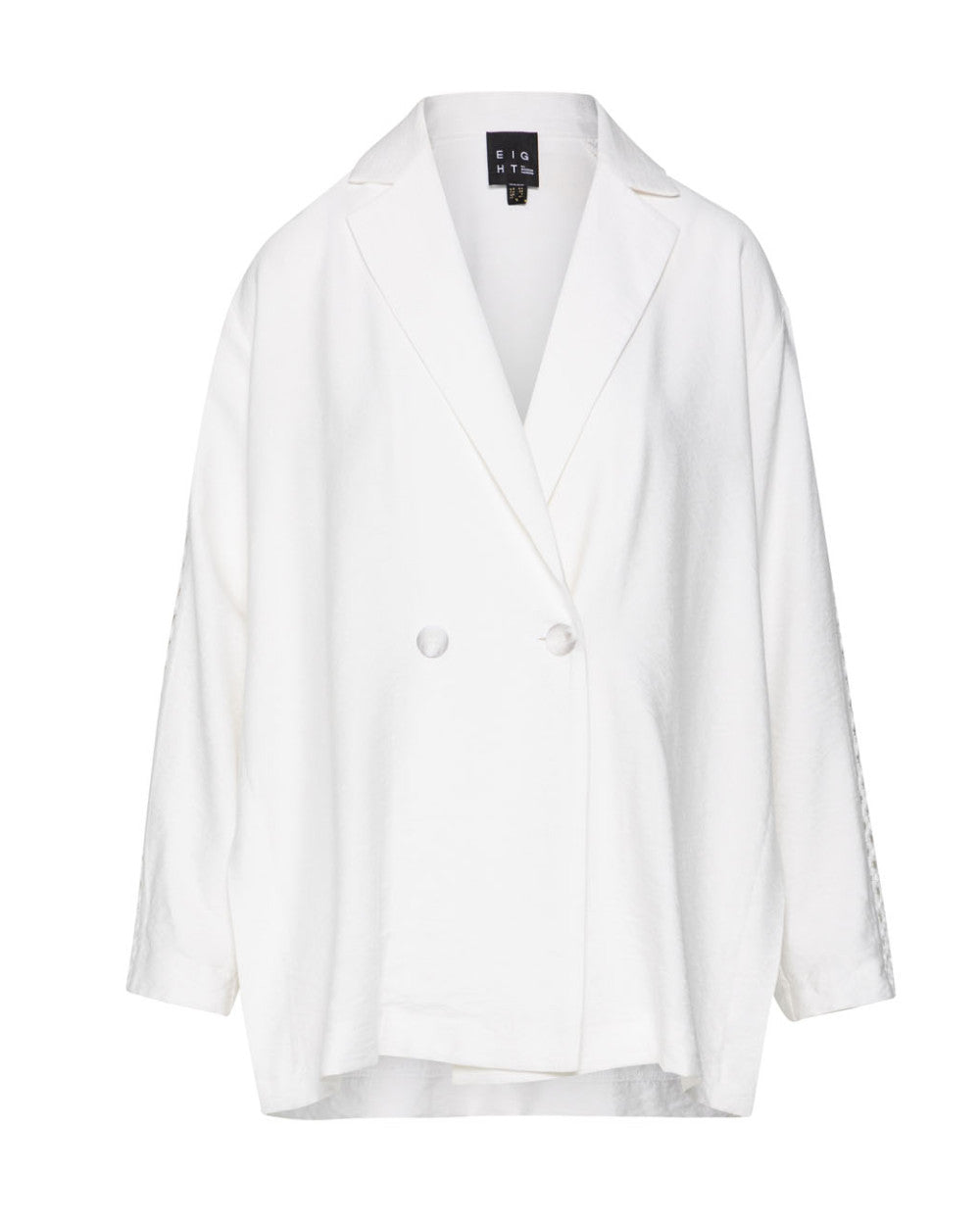 Off White Double Breasted Jacket - 63-1038