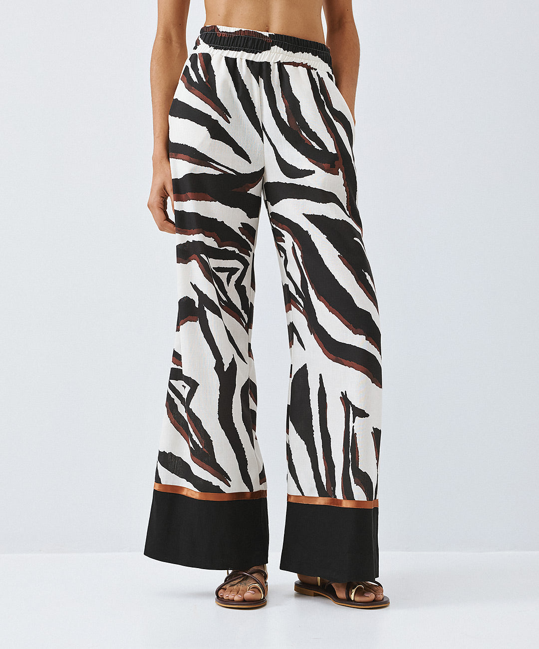Black & White Patterned Pants - 63-5011