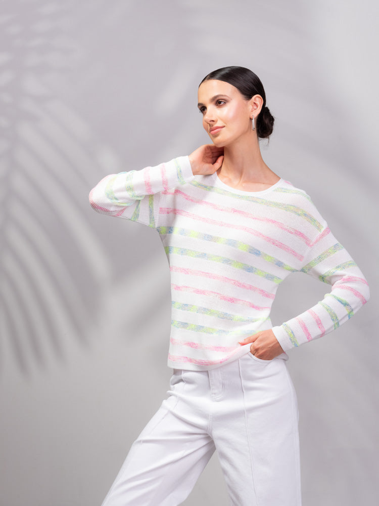 Pastel Stripe Sweater - A45132