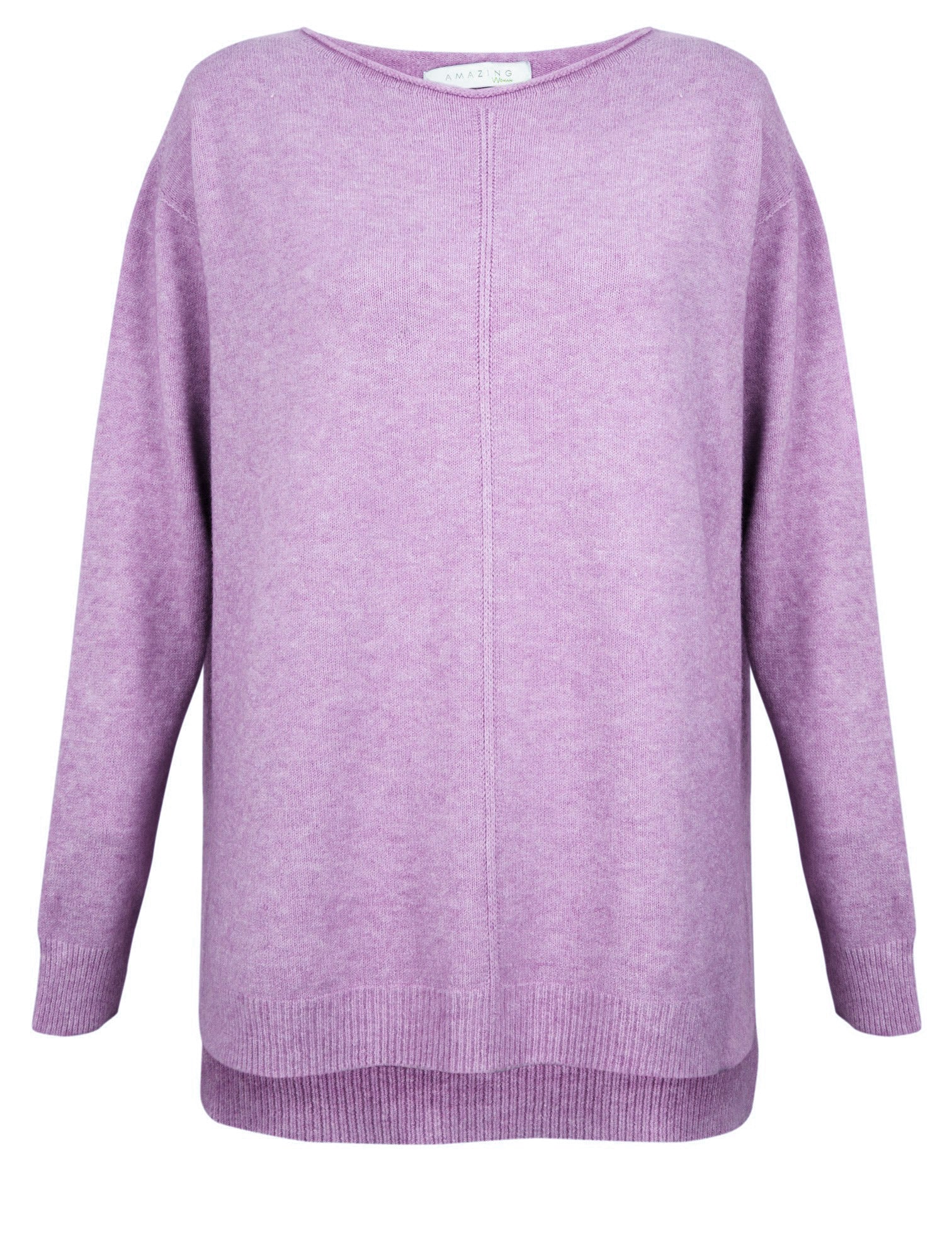 Maggie Lilac Front Seam Sweater