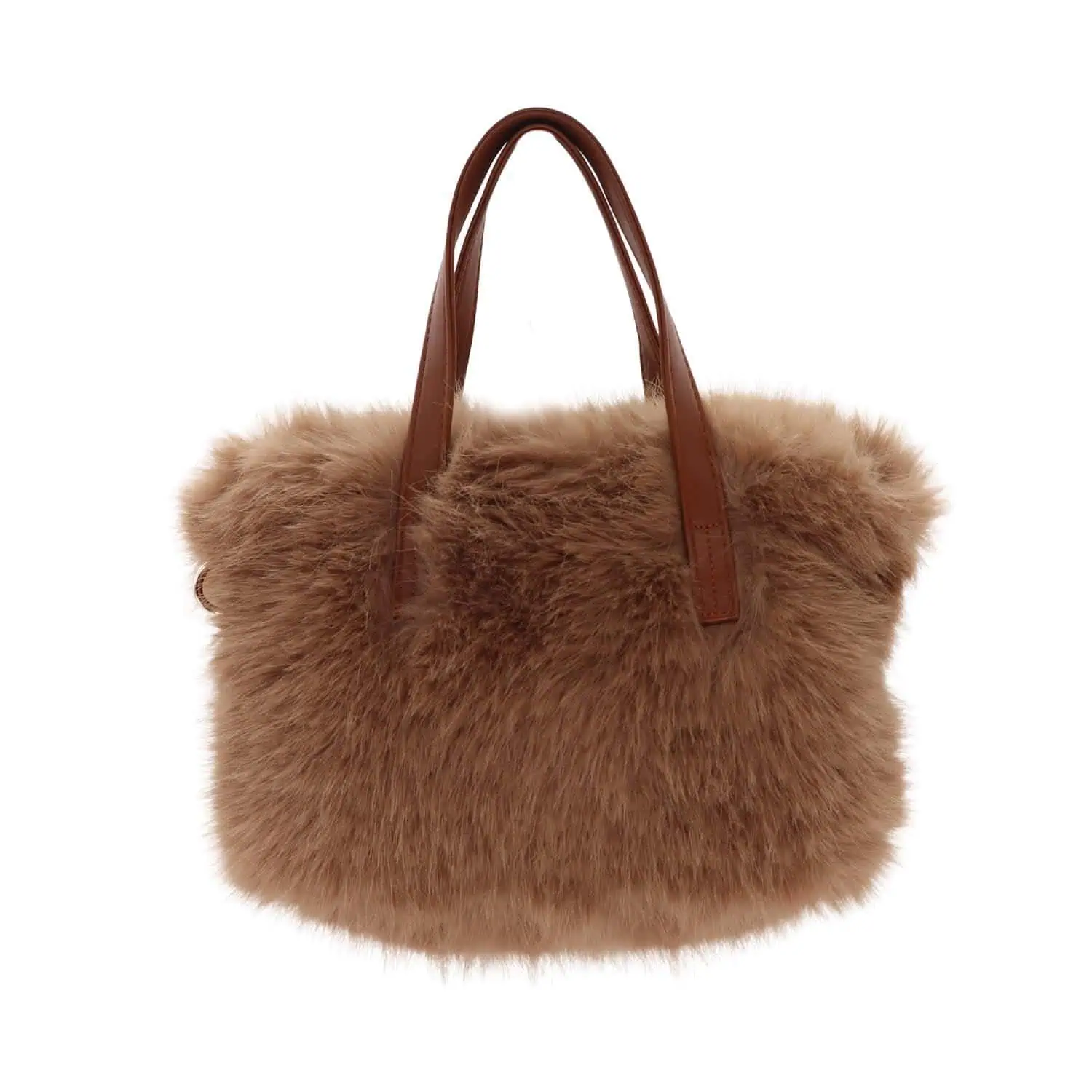 Taupe Faux Fur Bag - 7007929