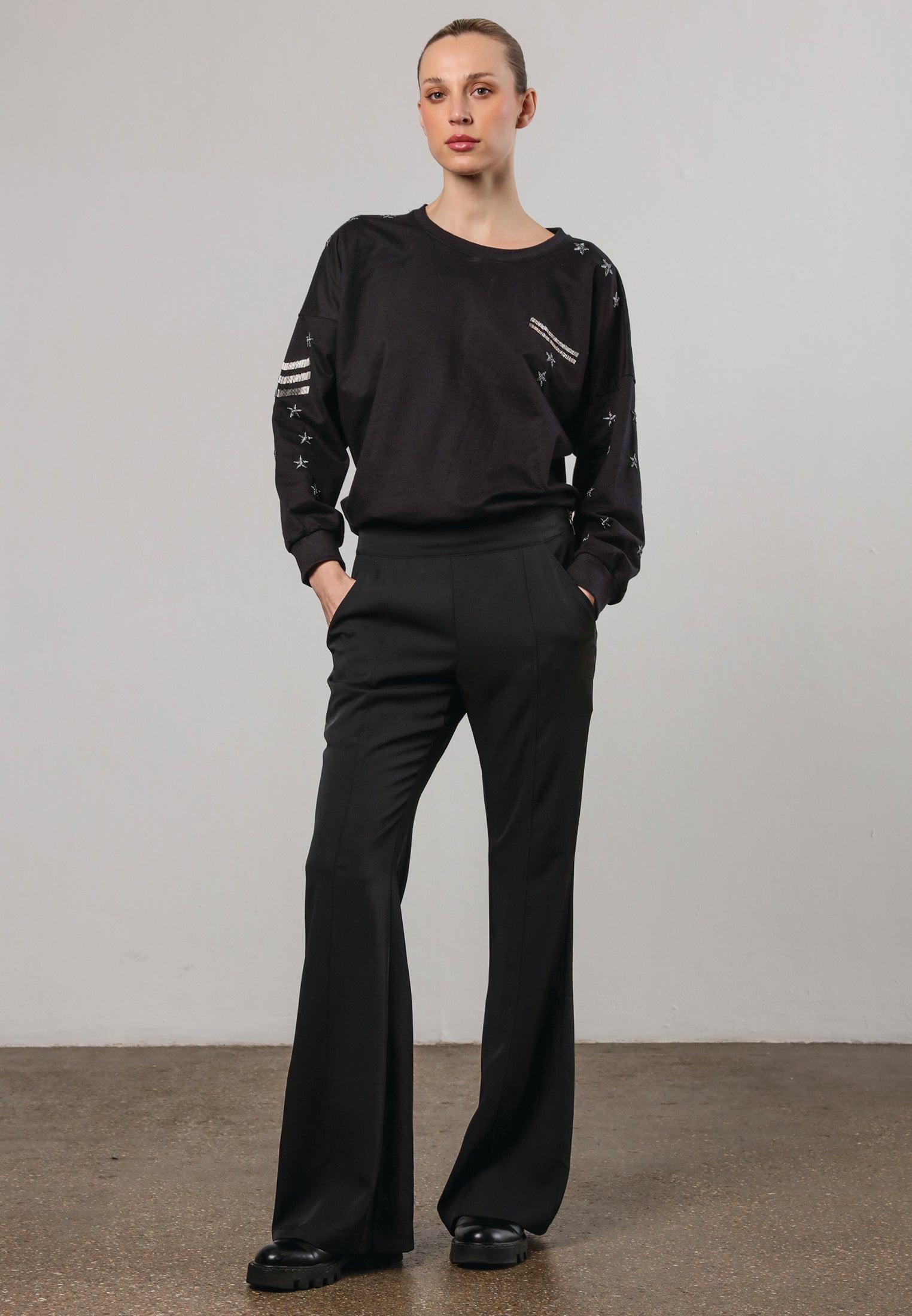 Flux Flare Trousers - Black