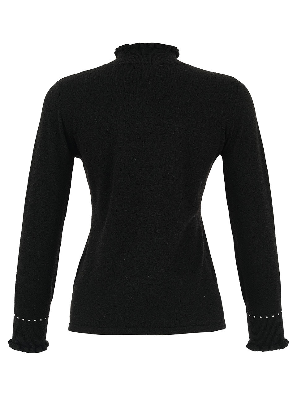 Black Polo Neck Sweater - 75309