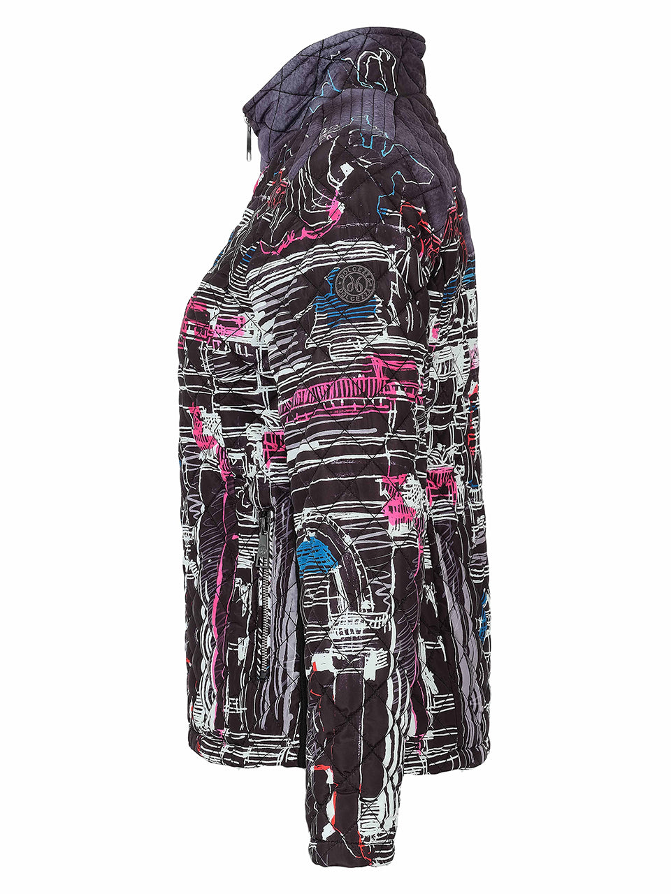 Trevi Black & Multi Print Jacket - 76812