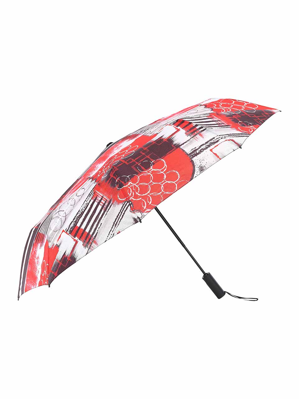 Geo Stripes Black & Red Umbrella - 76921