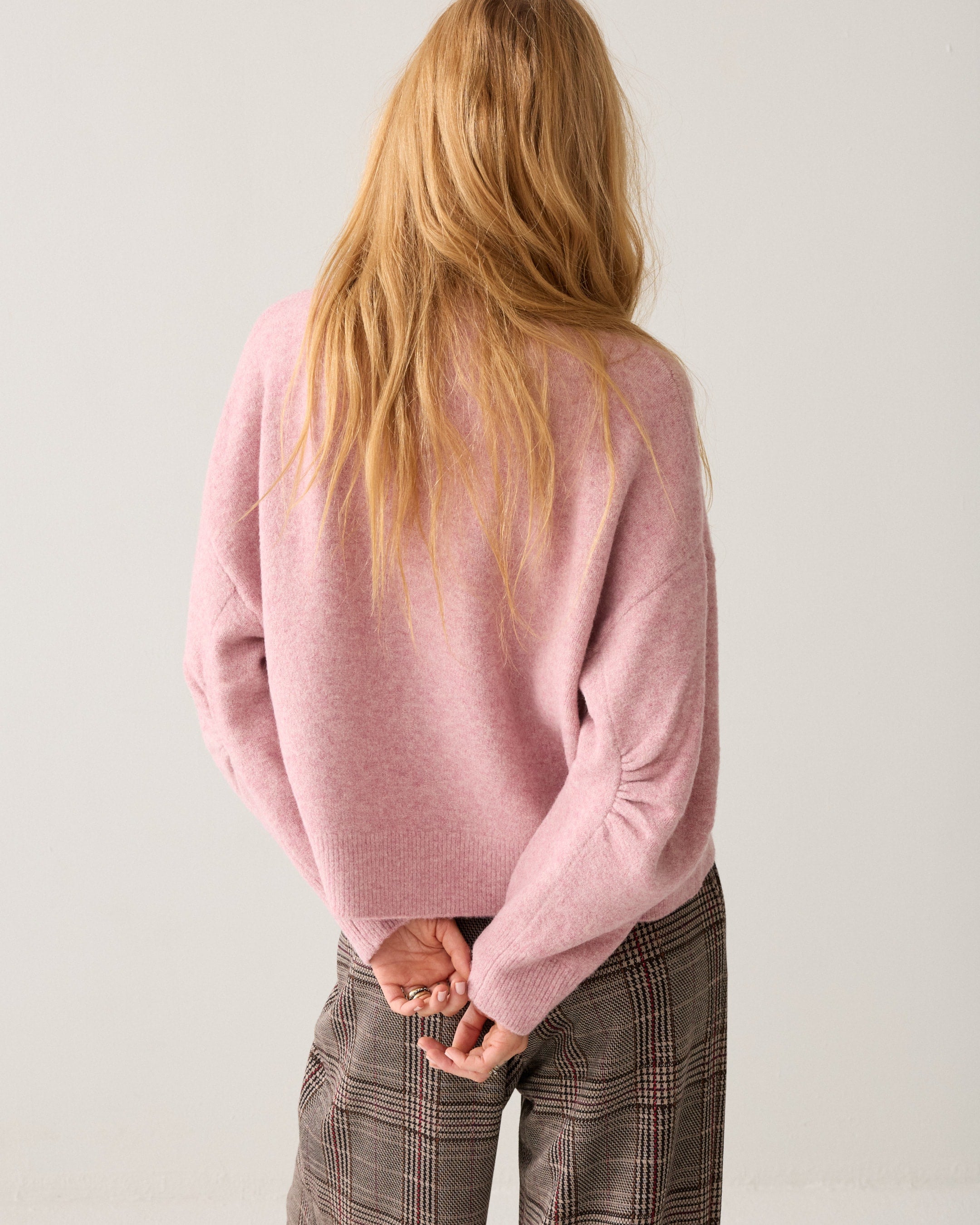 Faded Pink Boxy Sweater - 7s8018