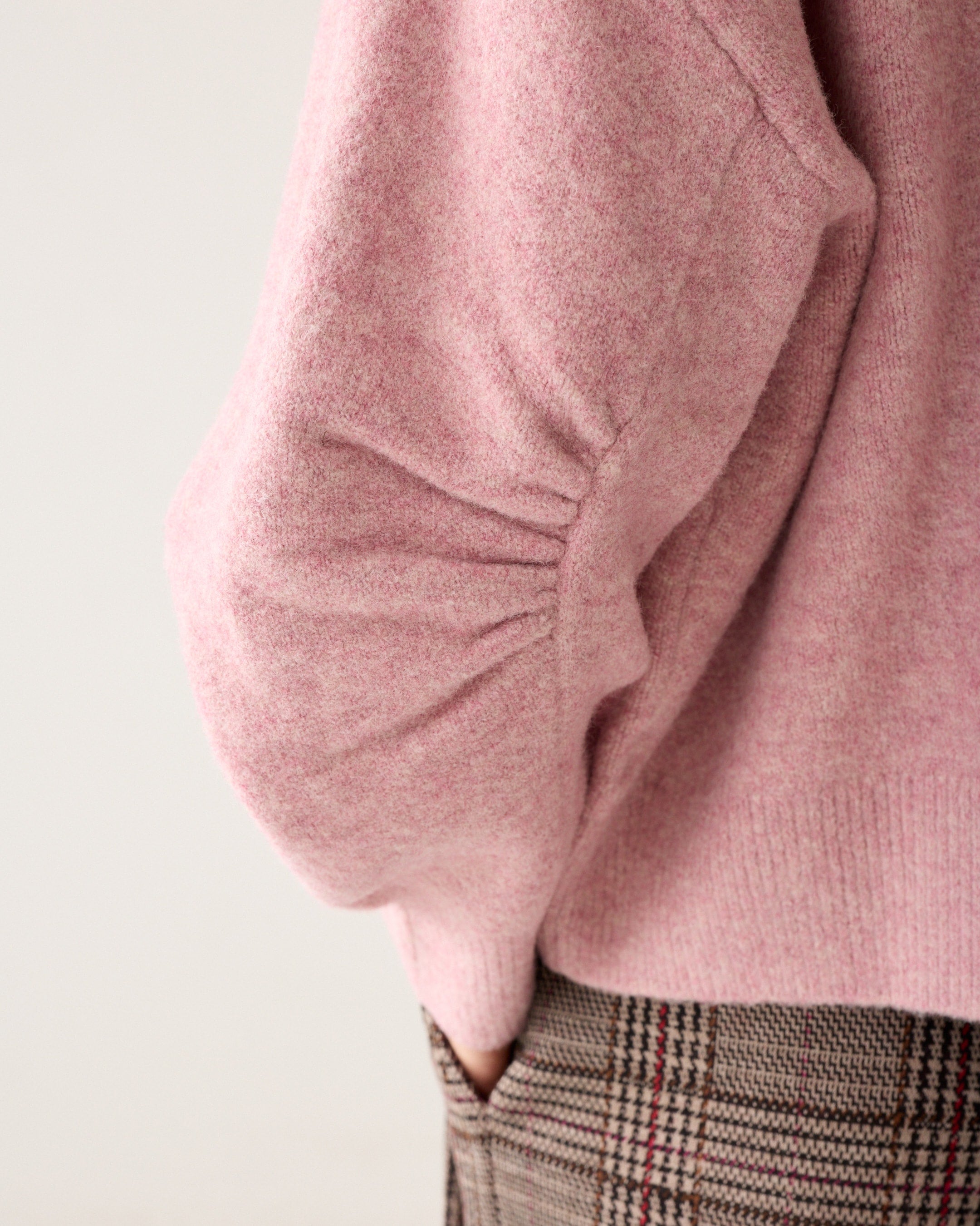 Faded Pink Boxy Sweater - 7s8018