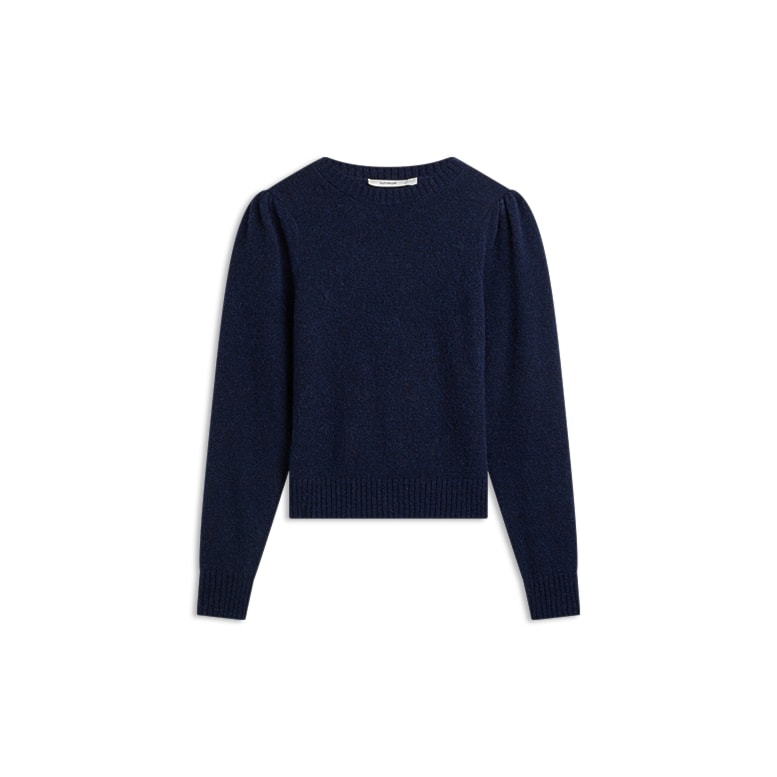 Midnight Blue Puff Sleeve Sweater - 7s8034