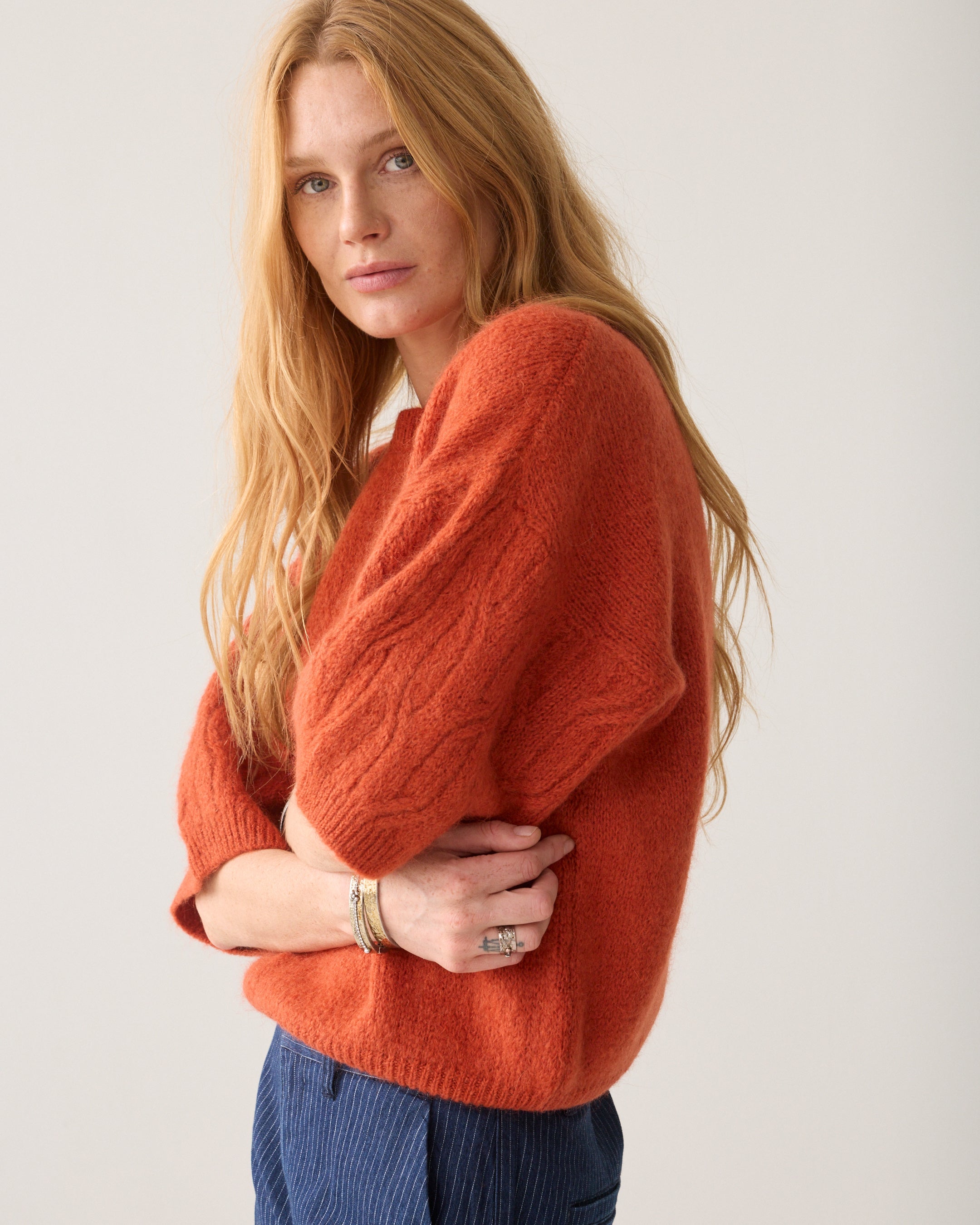 Goji Berry Boxy Sweater - 7s8040