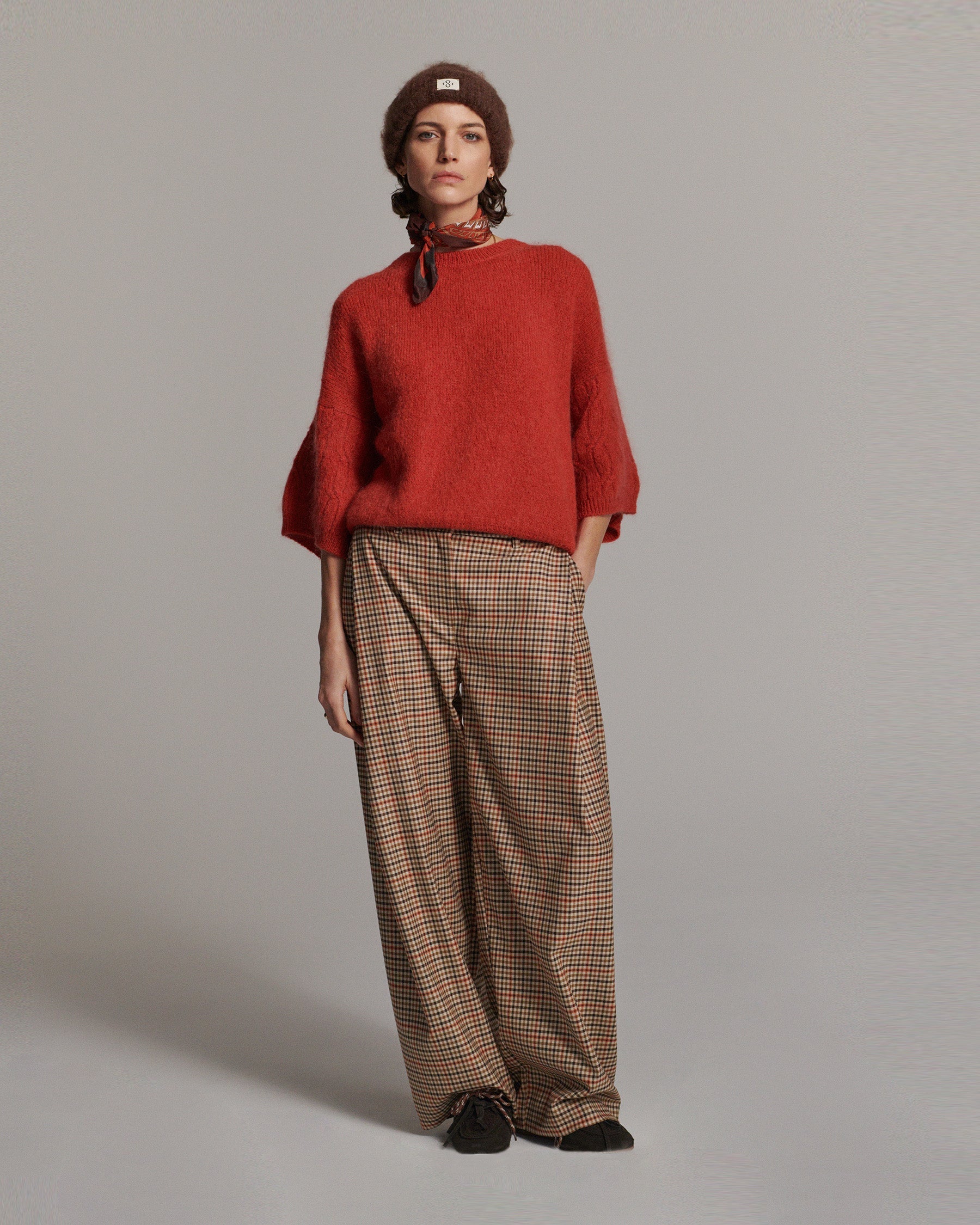 Goji Berry Boxy Sweater - 7s8040