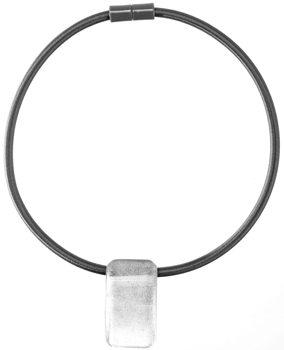 Radiance Silver Grey Pendant Necklace