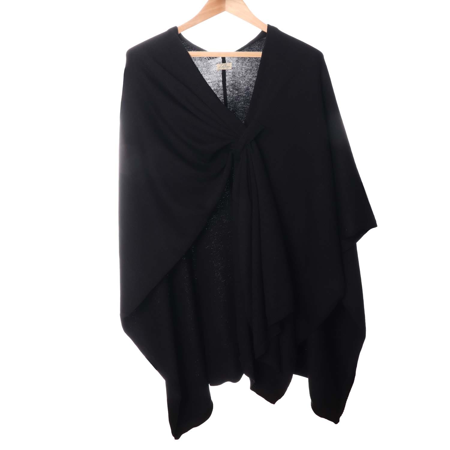 Black Pull Through Poncho - 8003601