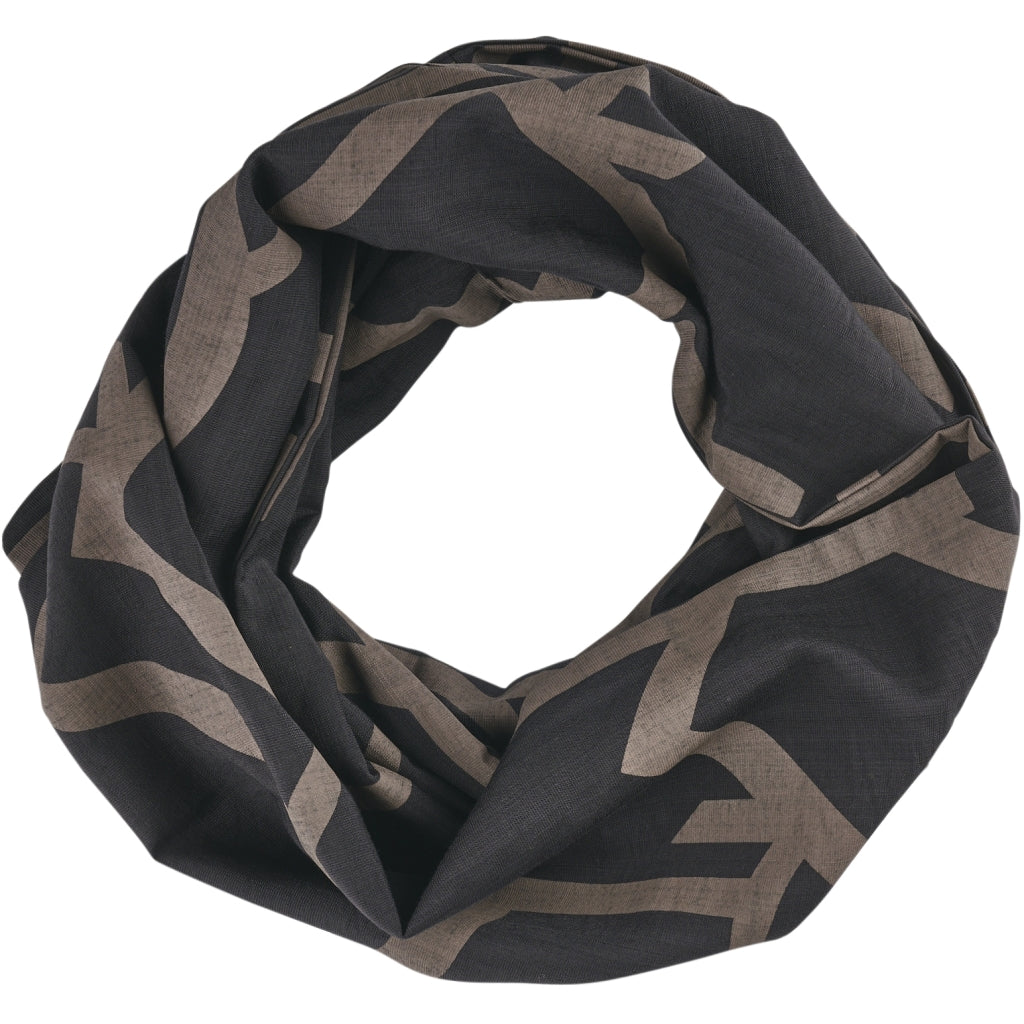 Black & Brown Graphic Scarf - 8030