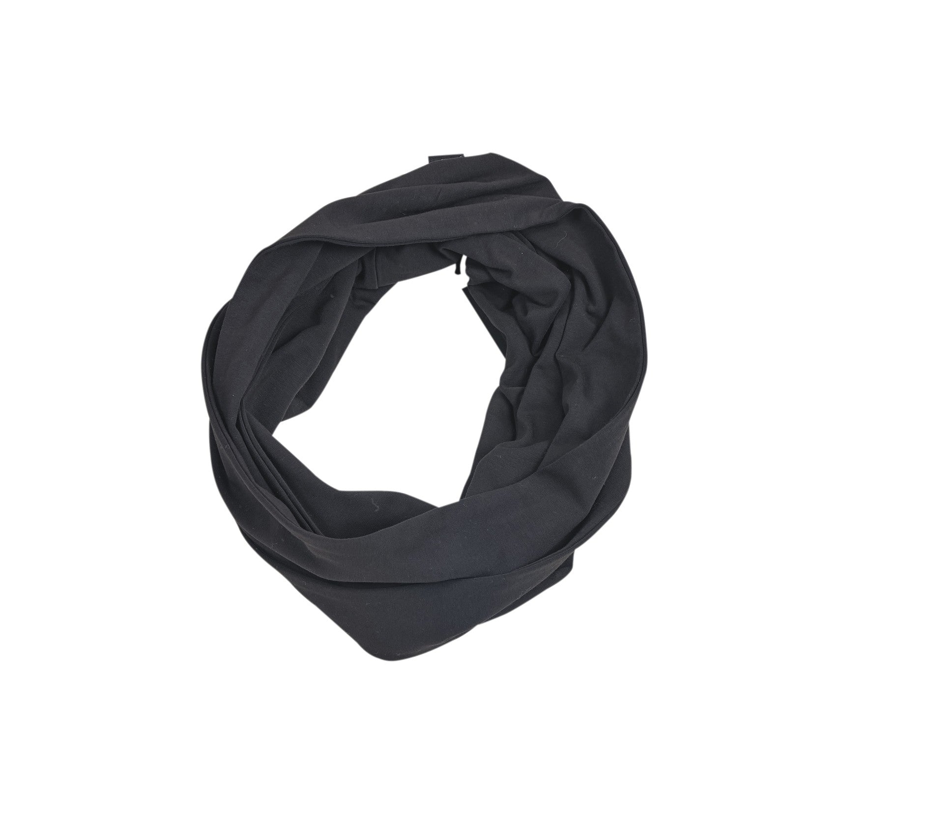 Plain Black Print Scarf - 8047