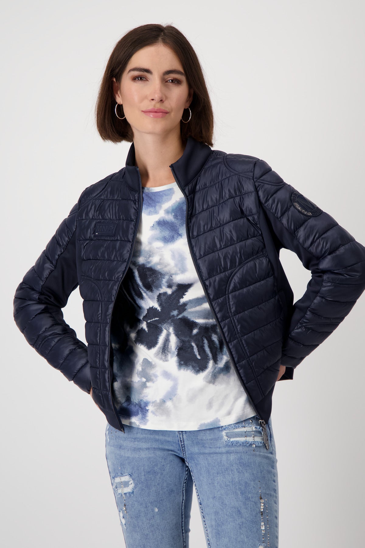 Quilt & Neoprene Jacket - 808048