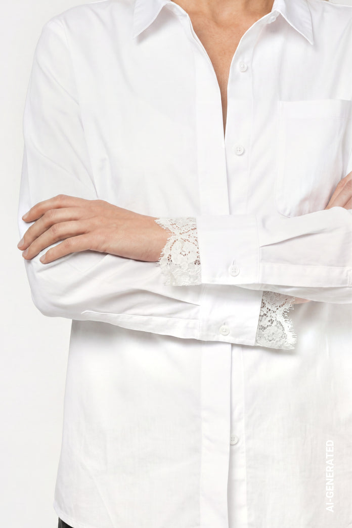 White Lace Shirt - 809740