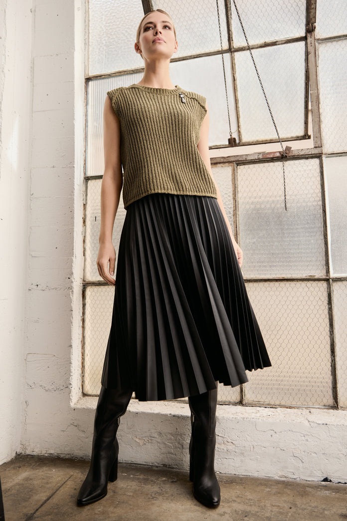 Black Pleated Skirt - 809763