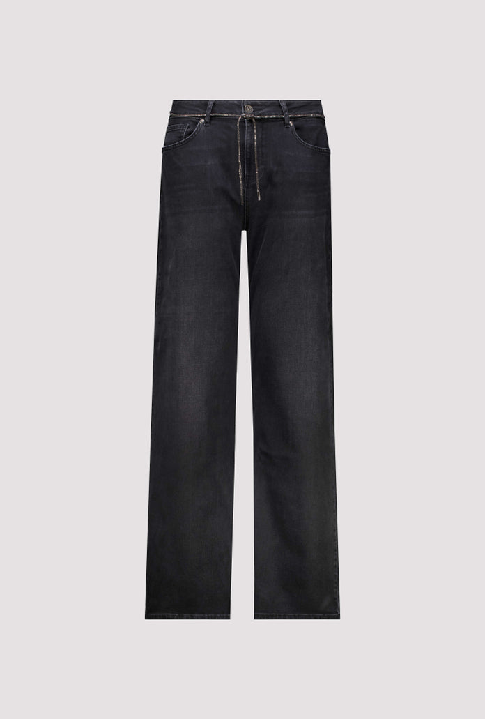 Dark Grey Wide Leg Jeans - 810112