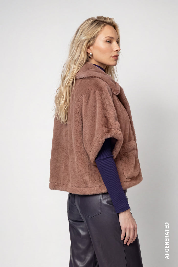 Tiramisu Reversible Faux Fur Jacket - 810138