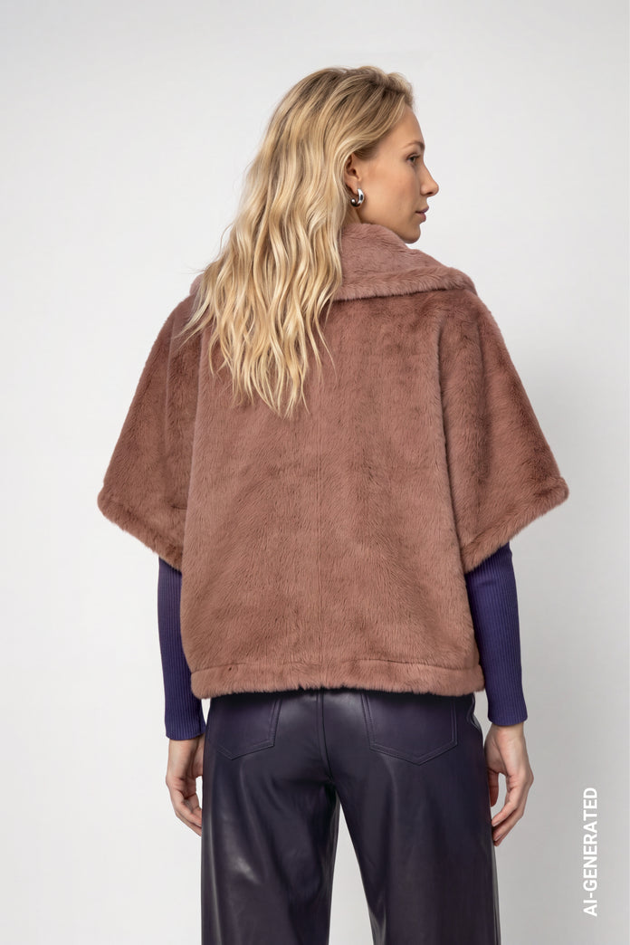 Tiramisu Reversible Faux Fur Jacket - 810138