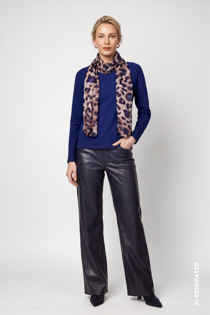 Tiramisu Leo Print Scarf - 810267