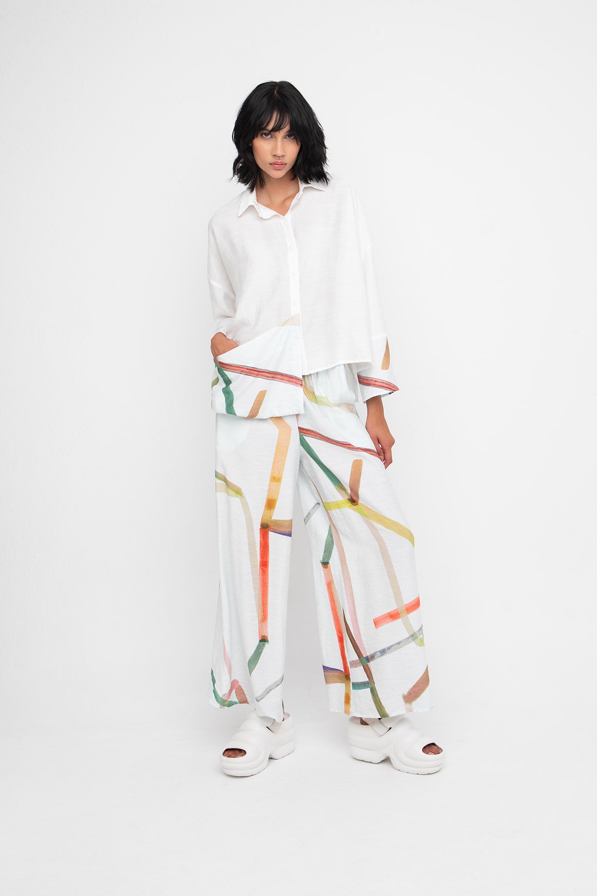 Trip White Trousers - 851004