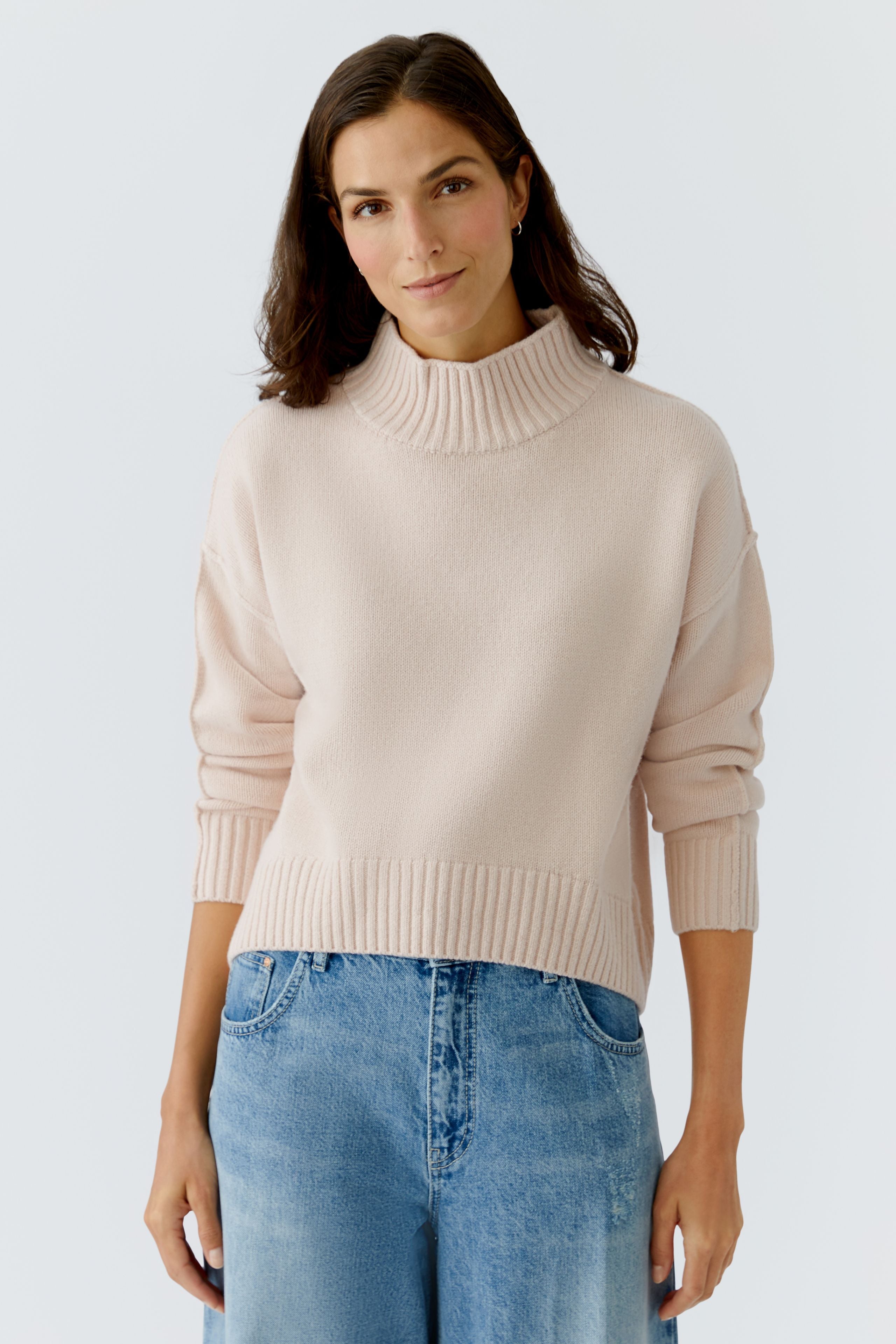 Sepia Rose Funnel Neck Jumper - 86084