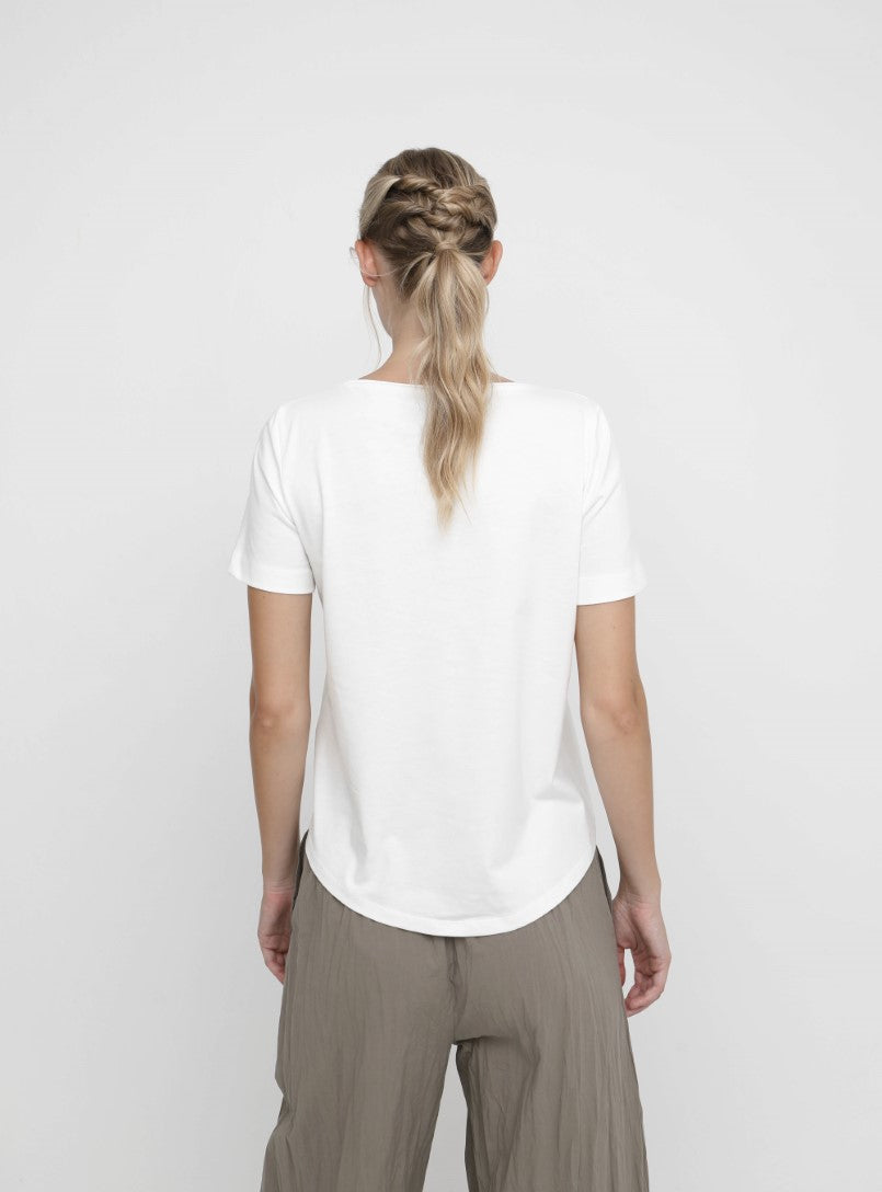 Charcoal Front Print T-Shirt - 860954