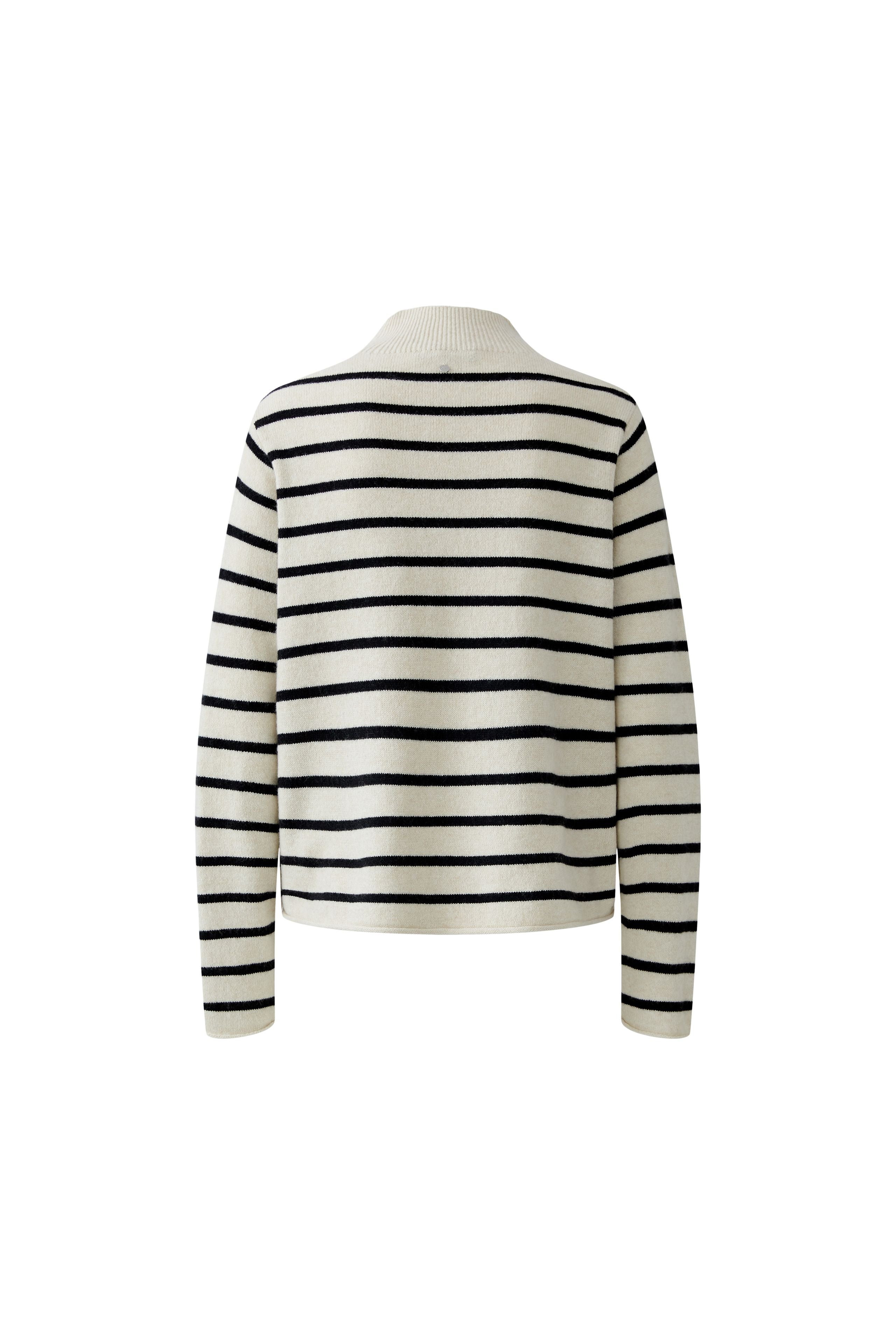 Off White Black Stripe Jumper - 86105