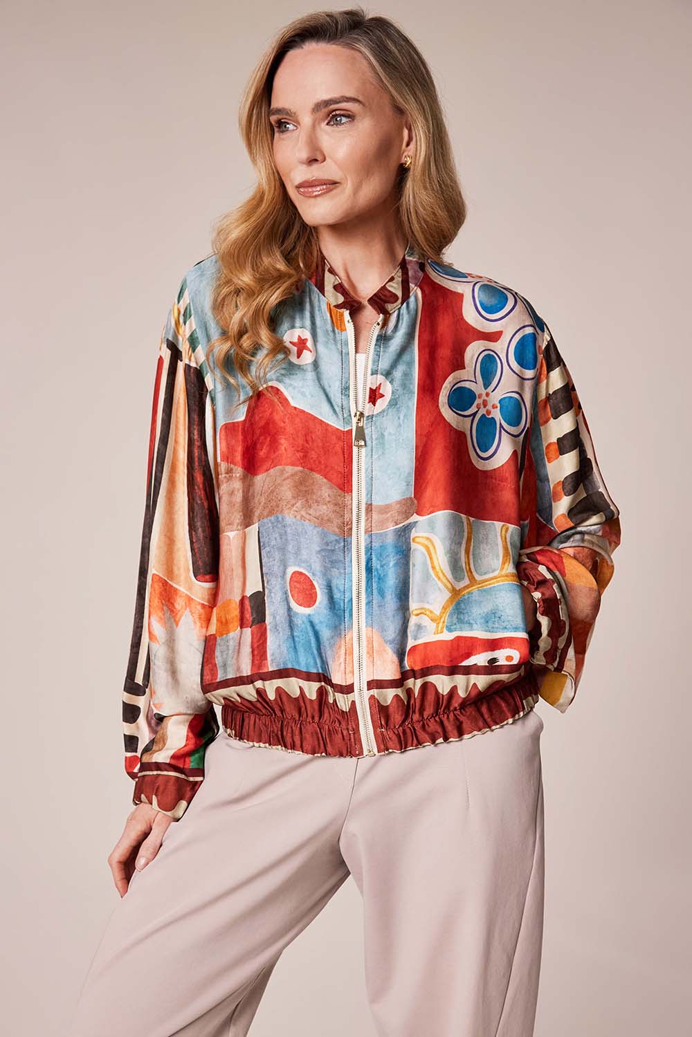 Terracotta Zip Jacket - 8772