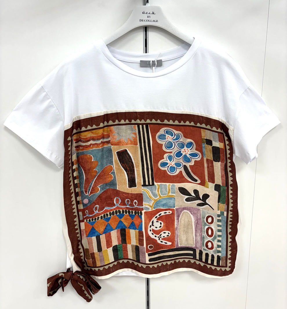 Abstract Terracotta T-Shirt - 8828