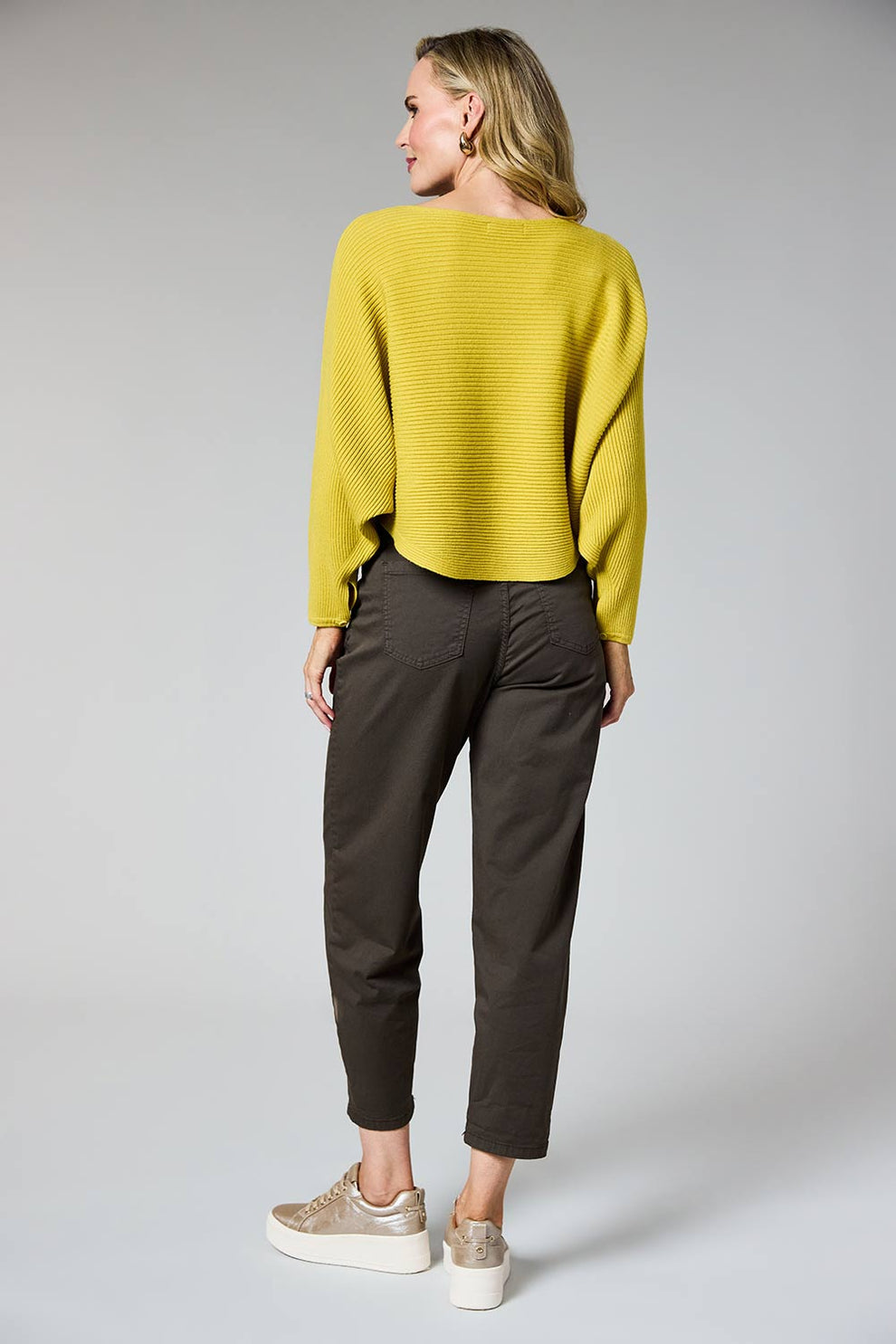 Mustard Batwing Sweater - 8948