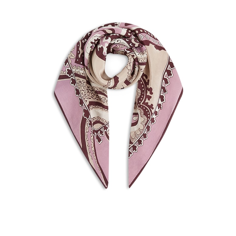 Multicolour Satin Scarf - 8s1105