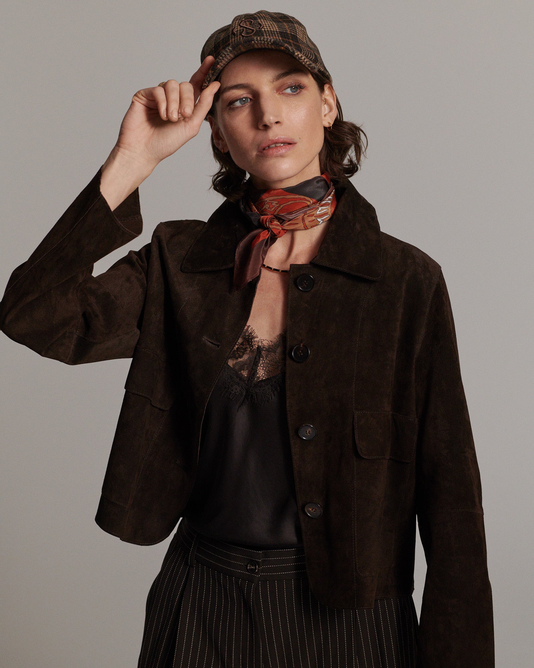 Multicolour Satin Scarf - 8s1107