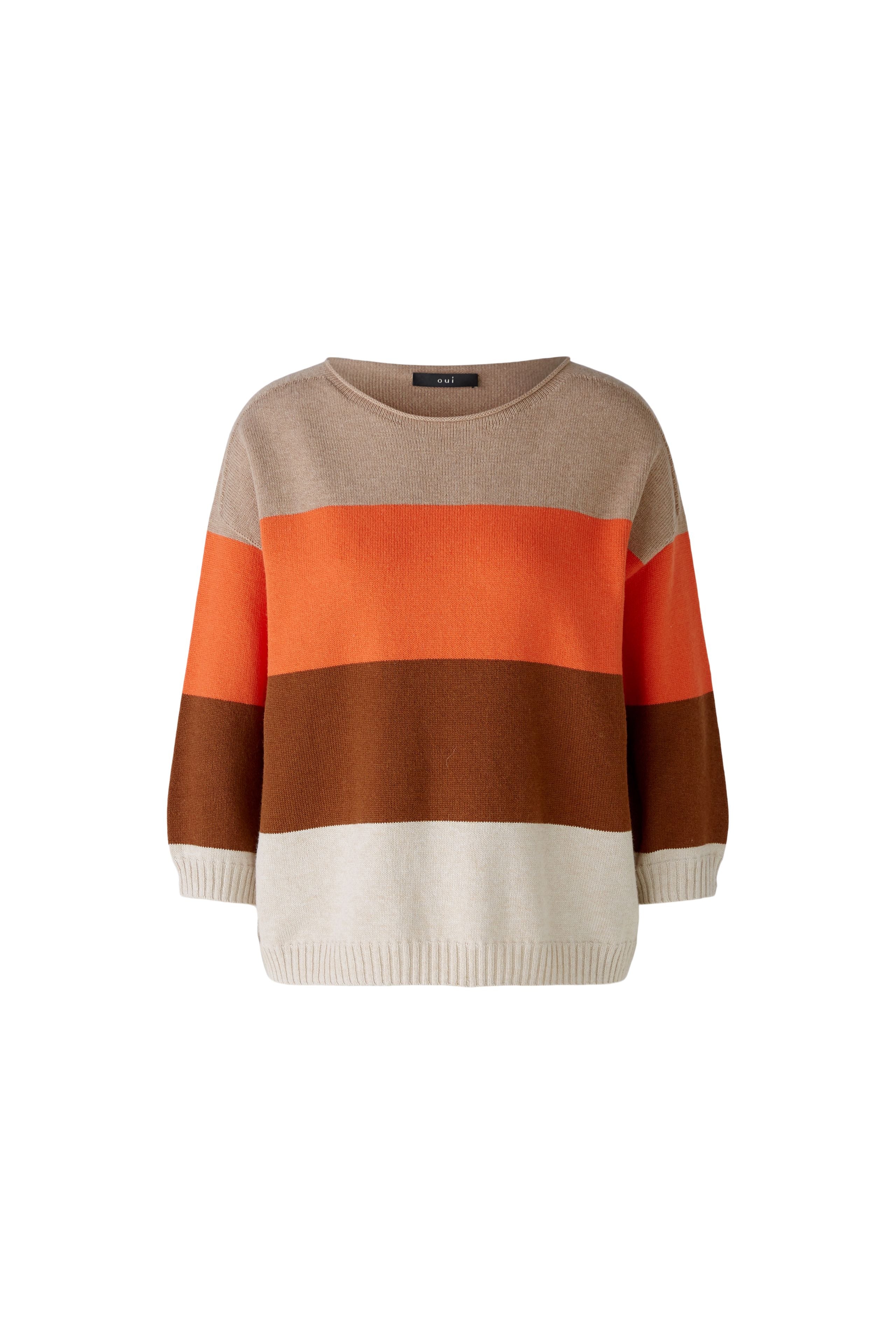 Stone Red Striped Jumper 90175