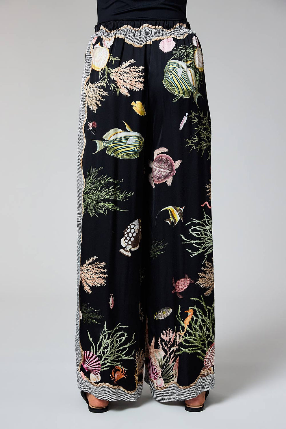 Black Fish Palazzo Pants - 9099