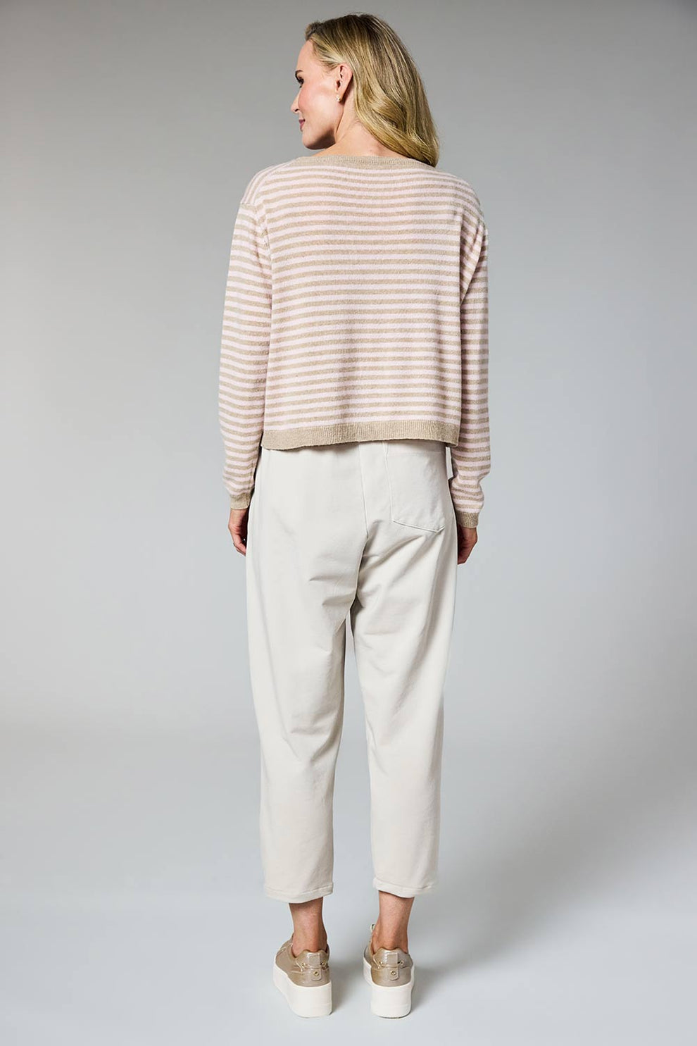 Pink Striped Knit - 91011