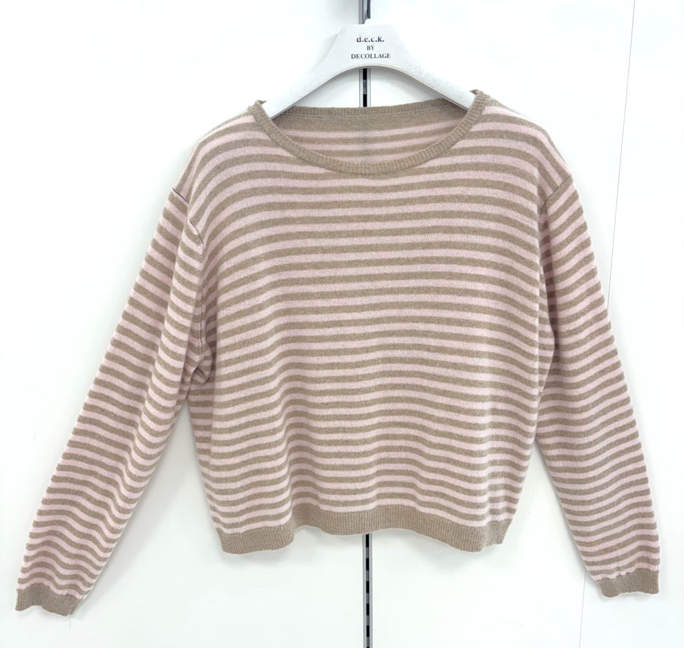Pink Striped Knit - 91011