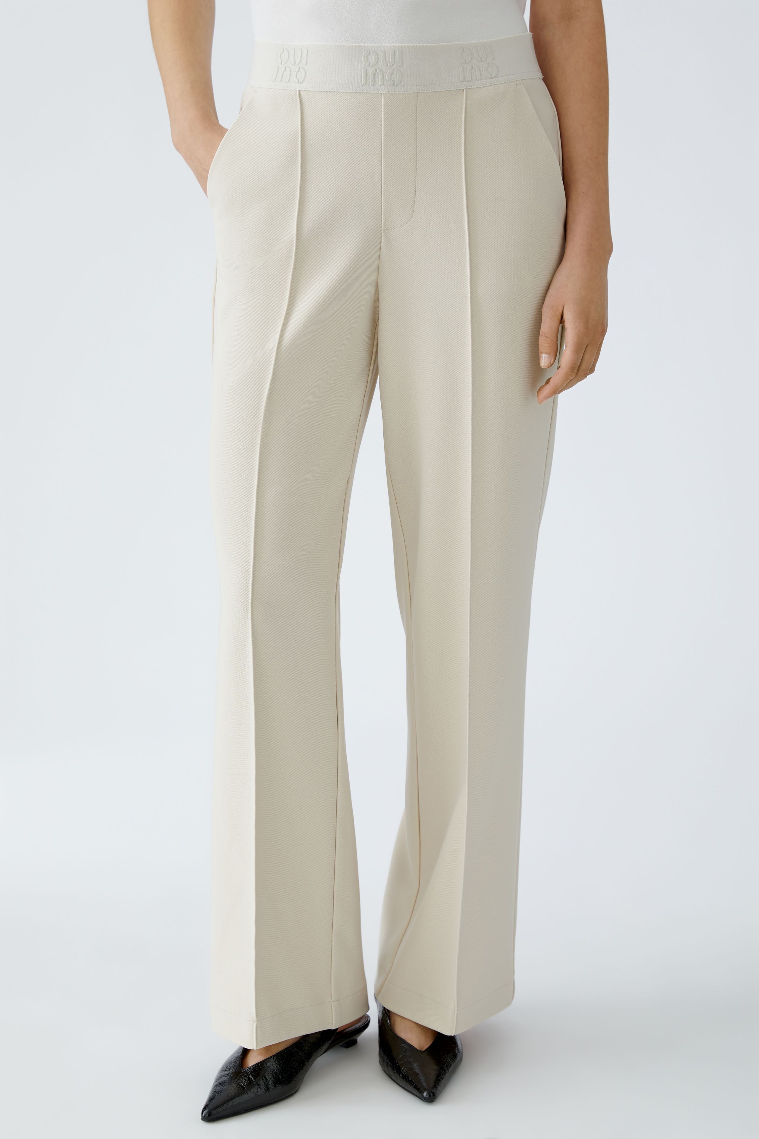 Off White Pull On Trousers - 91737