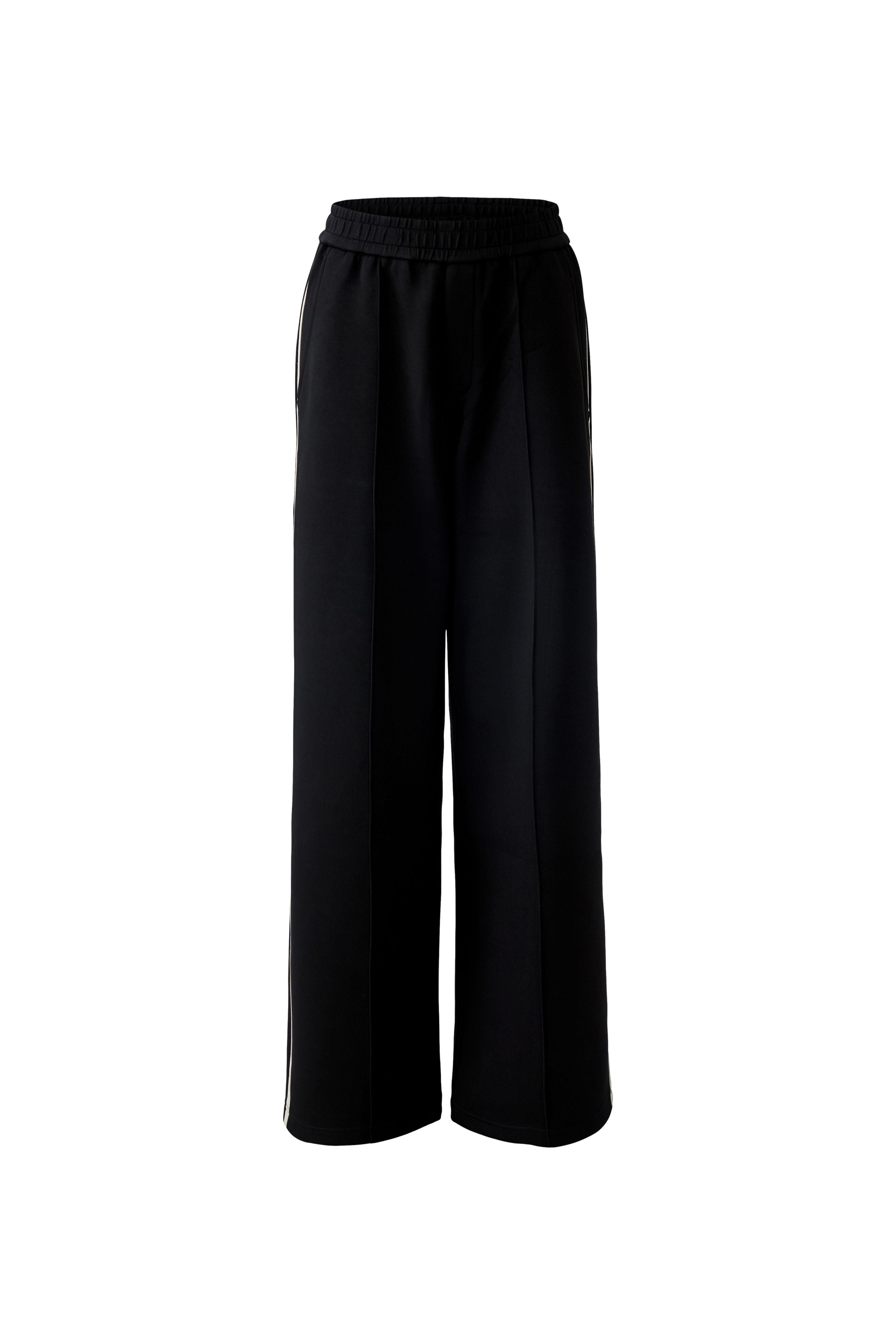 Black Off White Stripe Trousers - 94118