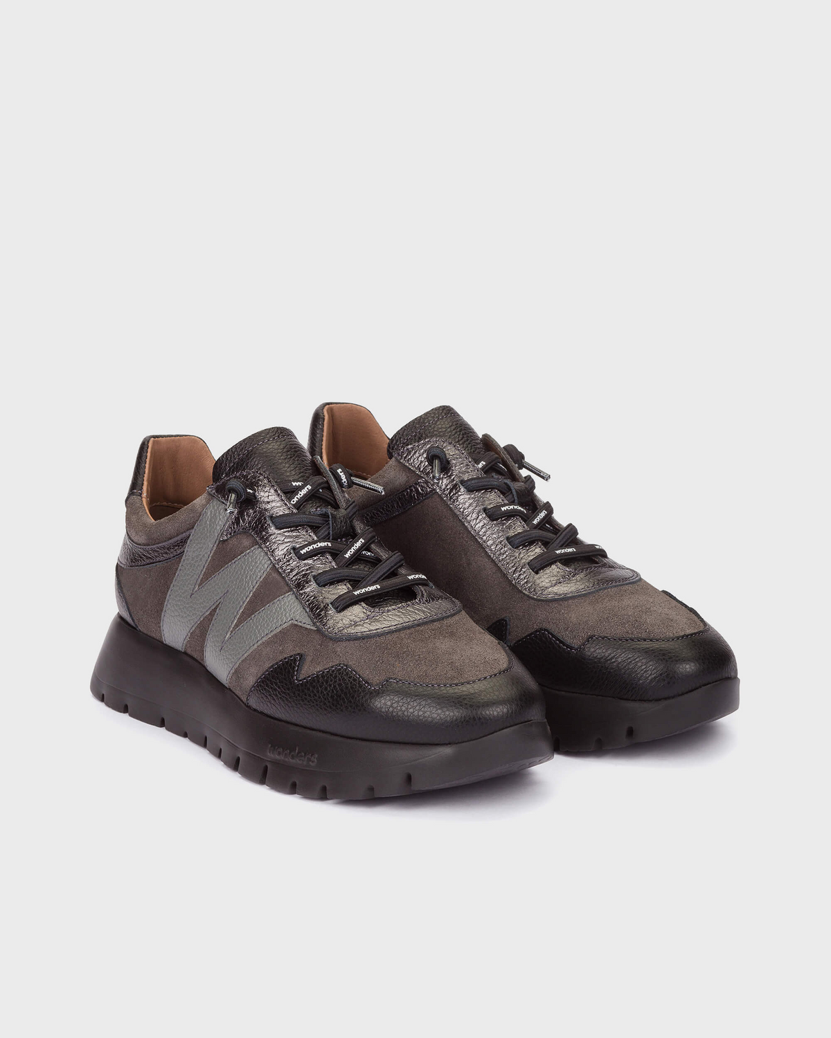 Black & Grey Trainers - A-24110