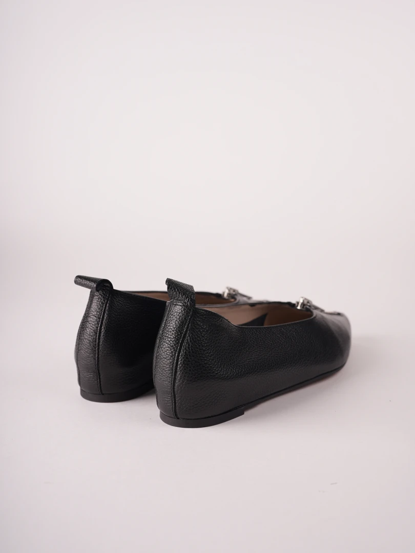 Wild Black Flat Zip Shoes - A-3851