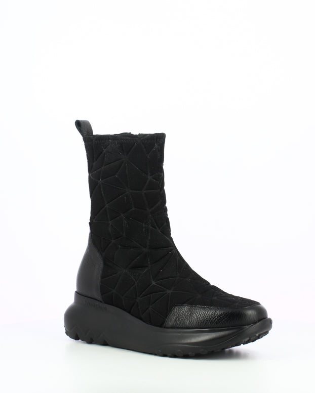 Wild Black Wafer Boots - A-4012