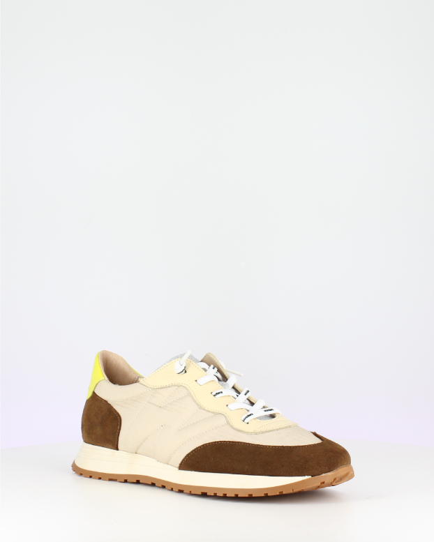 Cognac & Taupe Trainers - A4802