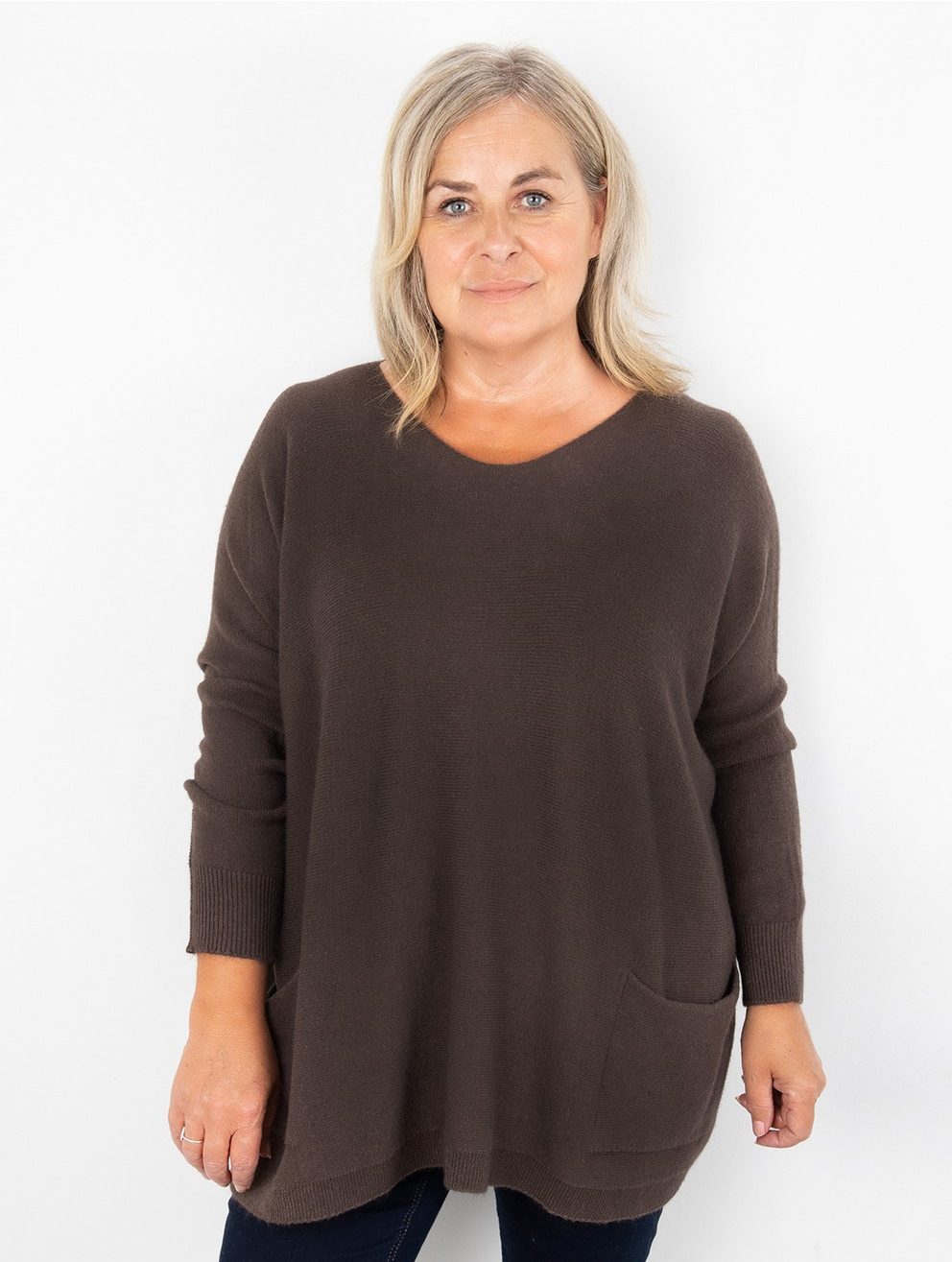 Caryf X Dark Chocolate Oversized Sweater